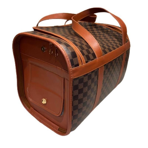 ساک حمل چرمی حیوانات خانگی طرح louis vuitton