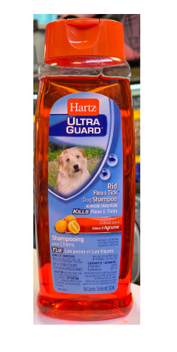 شامپو سگ هارتز مدل Ultra Guard (ضد کک و کنه) با اسانس پرتقال حجم 532 میلیلیتر