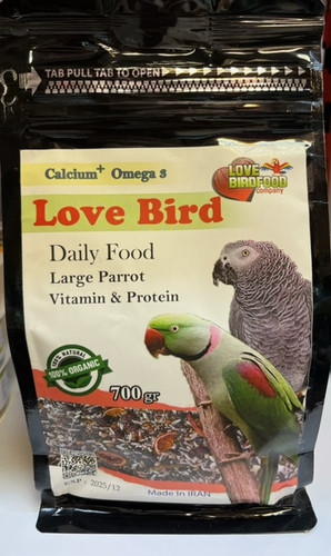 غذای روزانه کاسکو و طوطی سانان Love bird وزن 700 گرم