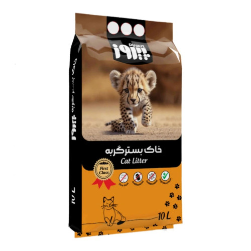 خاک گربه پیروز مدل ساده وزن ۸ کیلوگرم (فروش فقط در تهران)