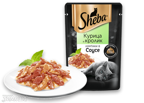 پوچ گربه شبا طعم خرگوش در ژله وزن 75 گرم- روسیه