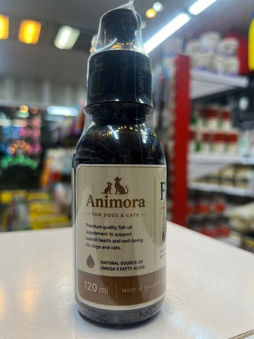 روغن ماهی سگ و گربه انیمورا حجم 120 میلی لیتر