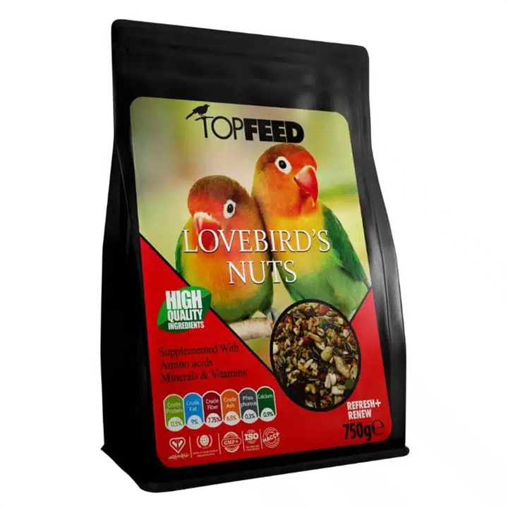 خوراک آجیلی طوطی سانان (طوطی برزیلی) تاپ فید وزن 750 گرم